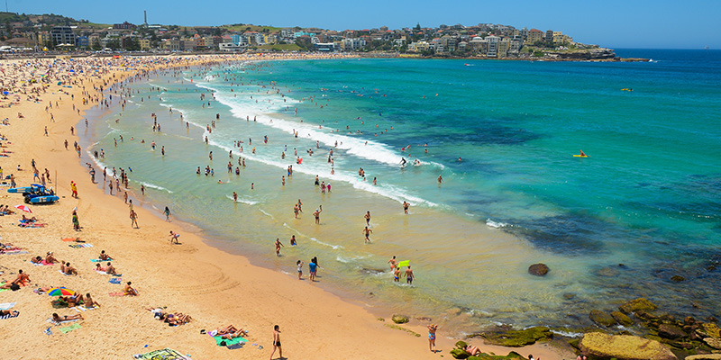 Bondi luôn thuộc top đầu bãi biển đẹp nhất nước Úc.